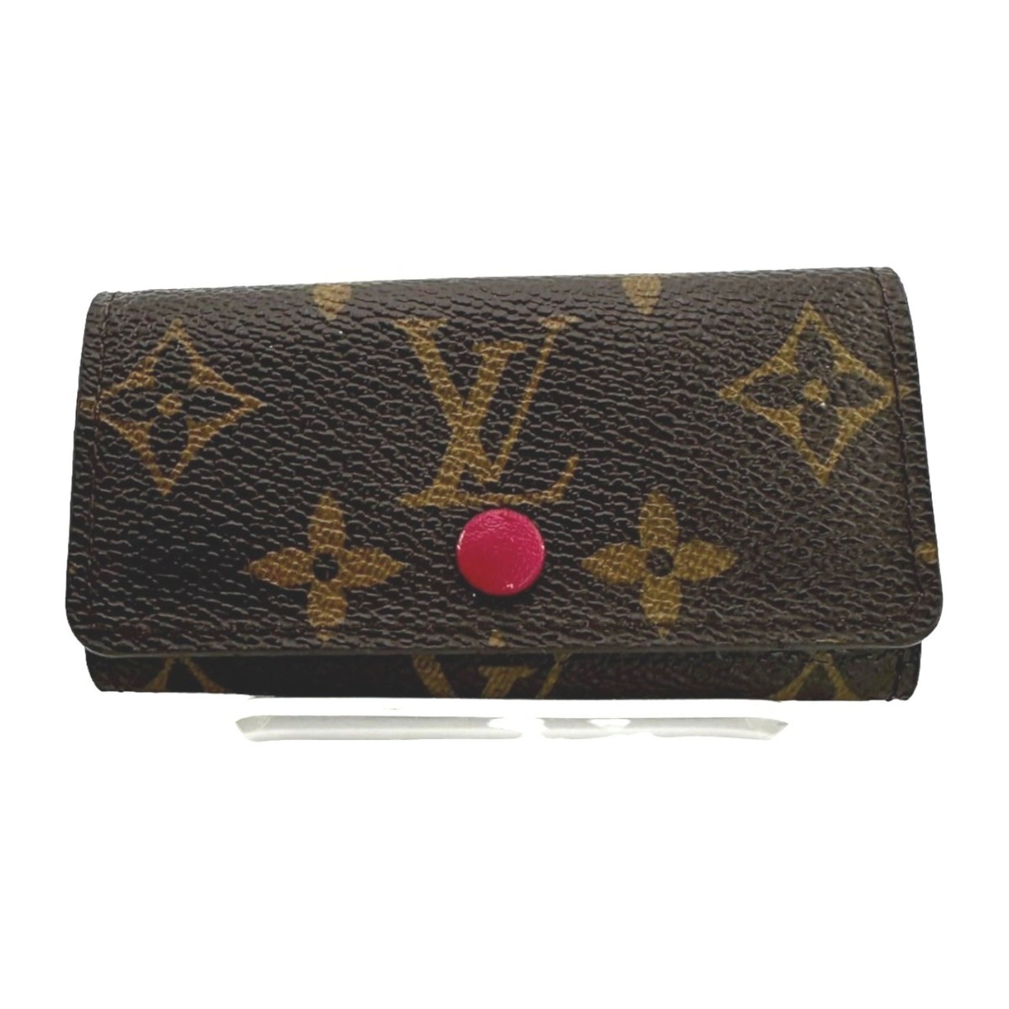Louis Vuitton Multicle 4 Monogram Key Case For Keys Canvas M62631 Brown